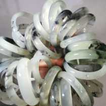 Natural Xiu jade bracelet ice material flat strips round strips square strips of fine strips bracelets ice seed Water ink Jade Bracelet with full caliber