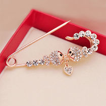 Large coat brooch pin-pin fixed clothes sweater 2020 New tide button temperament decoration accessories womens breasts