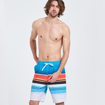 Export beach shorts men loose large size quick-drying beach pants flat angle hot spring swimming trunks summer seaside holiday tide shorts