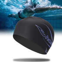 hosa Hosa mens large size adult swimming cap does not pull the head of womens silicone hat professional long hair waterproof swimming equipment