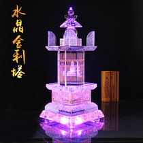 Pagoda ornaments and Mandarin pills dedicated to the stupa knot to hide the Bodhi Shili Wenchang Pagoda Crystal Ashoka Pagoda