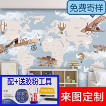 3d whole house custom Starry Sky planet cute men and women childrens room wallpaper cartoon wallpaper Wall cloth bedroom theme mural