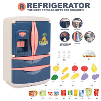 Childrens Home Mini Small Fridge Kitchen Boy Girl Emulation Electric Home Appliances Girl Cooking Toy Suit