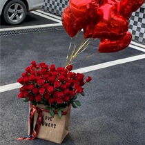 Flower delivery within the same city 99 roses bouquet to girlfriend nationwide Shanghai Beijing Hangzhou Guangzhou Guangzhou Shenzhen delivery shop