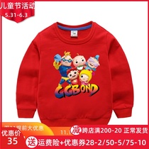 Pig Pig-Man Clothes Children Dress Children Long Sleeve Sweater 2022 New Pure Cotton Male And Female Child Thin blouses Cartoon Spring Clothing