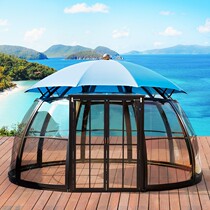 Outdoor sun room aluminum alloy room courtyard modern tent Villa Terrace Garden Outdoor Leisure starry sky room Pavilion