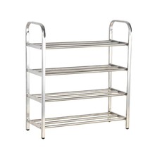 New stainless steel shoe rack five layers of iron art floor 60 Three layers 40 Not embroidered steel 66 Four-layer shoe rack 100cm Long 75