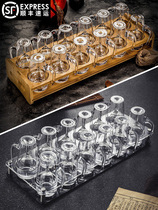 A pot a glass a crystal glass a white wine glass a goblet a thick-bottomed cup a cup a spirit cup a wine splitter a jug set