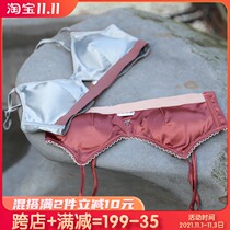 French triangle cup bra European and American comfortable soft casual underwear without steel ring zero restraint thin comfortable naked feeling