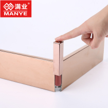 Non-base brushed stainless steel skirting line Black Mirror rose gold waterproof mildew proof floor foot line metal accessories Yang corner