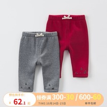 David Bella childrens clothing girls pants winter children plus velvet leggings baby thick warm pants casual pants