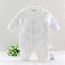 Autumn and winter clothes 0 baby clothes 3 newborn baby jumpsuit ha clothes 6 months cotton winter warm pajamas