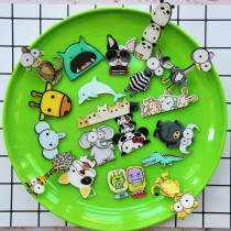 Cartoon acrylic patch kindergarten puzzle childrens handmade diy creative production material accessories big eye animals
