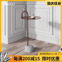 Danish MeiYiLi granite base side table coffee table Nordic sofa side few original convenient design