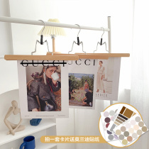 ins wind photo props card suit net red background swing beat decoration pendulum wall wall photo English magazines photography background cloth paper live props