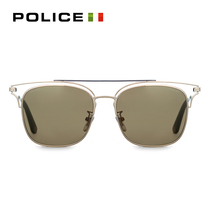 Italian POLICE glasses fashion sunglasses womens double beam metal frame fashion sunglasses mens glasses SPL575M