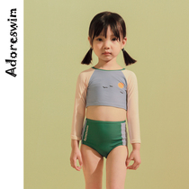 Adoreswim new original girls bathing suit split body spring female baby princess swimsuit Cute little childrens clothing