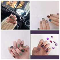 Patch Hands Fingernail Stickers Net Red Mechia Pure Colors Ins Frosted Stickers Durable Waterproof Flower Color Small Freshener Full Sticker