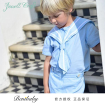 Benibaby British Powell Craft mens and womens linen Cotton sailor suit baby two-piece set