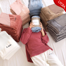 Pregnant Woman Pants Autumn Winter Plus Suede Fairy Warm Pants Pregnant Women Sports Pants Winter Warm Outside Wearing Loose Sleeping Pants Winter Clothing