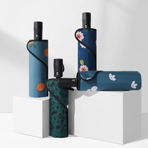 Japan CK Parasol Female retro double layer super sun protection UV folding automatic rain dual use umbrella