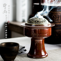 Shengshan Ceramic Kiln Change Song-style incense burner ornaments Chinese home decoration ceramic tower incense burner