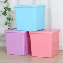 Sifang storage box sealed with cover and high-depth conjoined storage box grocery basket snack box square rice barrel