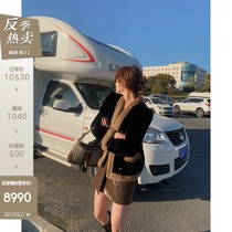 CC fur Black Gold series imported purple standard V-neck mink velvet whole mink coat women winter