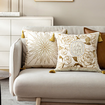 Los retro light and luxurious pillow sofa Living room leaning on pillow headbed backrest cushion with pillow cover office nap pillow