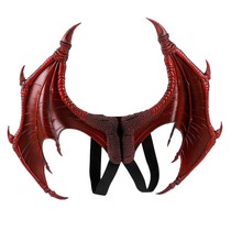 Two foreign trade halloween mardi gras carnival children children costume devil dragon wings