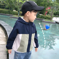 Childrens coat Childrens clothing 2021 new foreign style boy spring and autumn windbreaker jacket fashion Korean version of the tide baby stormtrooper