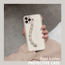 Apple 12 Pearl leather phone case iphone12pro new women lens all inclusive high-end luxury Apple max soft silicone 12mini anti-drop protective cover creative cute Tide brand