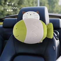 HIKOSEN Carla cat neck pillow cute cartoon cat Japanese animal cotton headrest pillow car