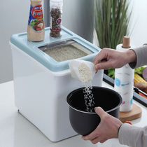 Kitchen household 20 kg 30 kg packed rice bucket storage rice box insect-proof moisture-proof flour grain rice tank 12 kg storage box