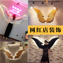 Layout wall Net red creative punch card Wall Wall shop nail tea shop decoration background hairdressing photo area