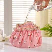 Shower cap female cute Korean bath riser adult wash long hair headgear fashion waterproof bath thickened household double