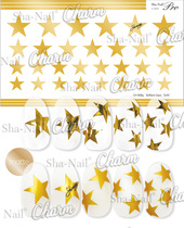 (Spot)Japan sha-nail charm golden star big five-pointed star made of Japanese high-end material