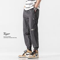Big Code Pants Men 2022 Spring new Chains Chains Industry Pants Loose 100 Hitch Trendy Kharen Beam Pants