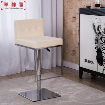 New bar chair lift rotating chair household high-legged bar chair modern simple cash register chair makeup backrest chair