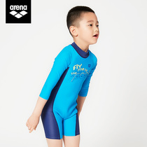 arena Arena Childrens Swimsuit for Men and Women in the Large Sleeve Sleeve Sun Protection Swimsuit KMS0804UK