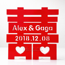 Special offer custom English alphabet brand Chinese character decoration Happiness word wedding photo props Wedding wedding jewelry