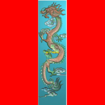 jdp relief picture dragon and phoenix carved picture Dragon Phoenix new column Dragon vertical cloud dragon real Dragon vertical foot board computer Engraving Picture 2