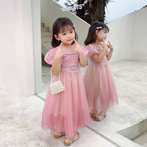 Girl Super Fairy Princess Dresses 2022 Summer Dress Bubble Cuff Children Baby Girl 61 Gown Dress Dress Dress Dress