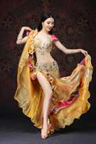 Belly Leather Dance Bra Adults Acting Out Suit 2019 New Sexy Indian Dance Dress Performance Dresses Dress