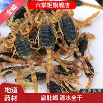 Six shopkepions scorpions Chinese medicinal materials Yimeng three years old whole insects clean water dry goods whole male scorpion wine 50g
