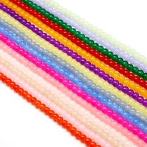 diy earring material glass lacquer round beads 4-6mm wear bracelet necklace beaded beads accessories about 100 pieces