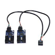 NGFF motherboard USB2 0 expansion card 9PIN one-four-turn dual 9PIN interface 9-pin one-two expansion HUB