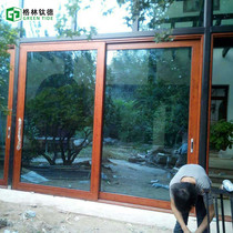 Hainan custom heavy sliding door aluminum alloy swing door living room balcony sliding door kitchen folding glass sliding door