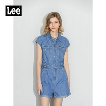 Lee Mall The Same Section 22 Spring Summer New Pint Light Tooling Light Blue Women Conjoined Shorts LWB0024336UY-188