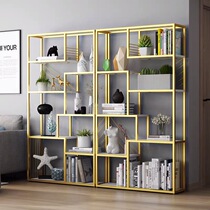 Nordic iron shelf floor multi-storey office bookshelf creative bookcase living room partition shelf storage display rack